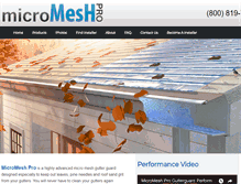 Tablet Screenshot of micromeshpro.com